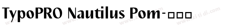 TypoPRO Nautilus Pom字体转换